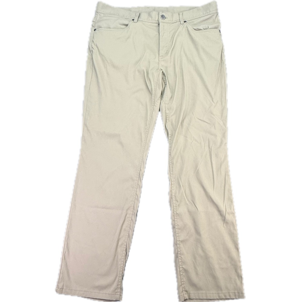 L.L. Bean Pants Mens 36x30 Tan Khaki Nylon Spandex Stretch Hiking 513196